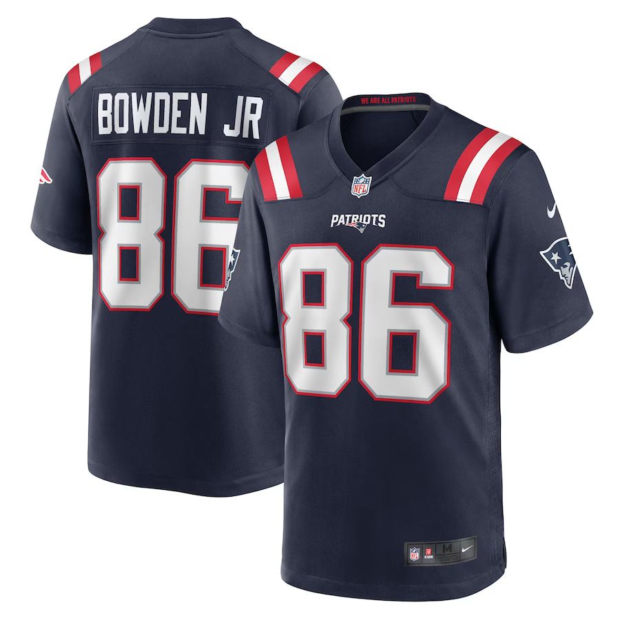 Men New England Patriots #86 Lynn Bowden Jr. Nike Navy Home Game Player NFL Jersey